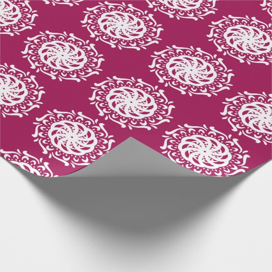 Wein Mandala Geschenkpapier (Ecke)