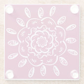 Wein Mandala Glasuntersetzer (Rückseite)