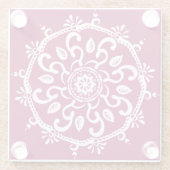 Wein Mandala Glasuntersetzer (Rückseite)