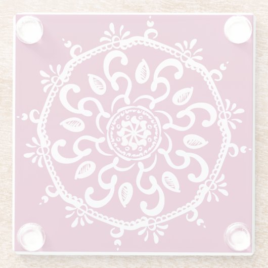 Wein Mandala Glasuntersetzer (Rückseite)