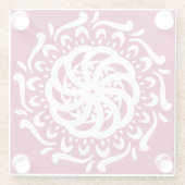 Wein Mandala Glasuntersetzer (Rückseite)