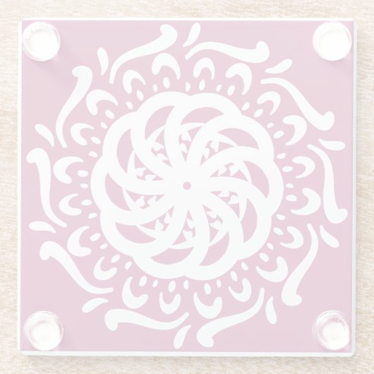 Wein Mandala Glasuntersetzer (Rückseite)