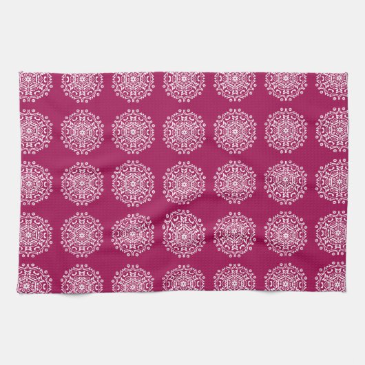 Wein Mandala Handtuch (Horizontal)