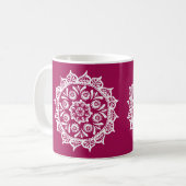 Wein Mandala Kaffeetasse (Vorderseite Links)