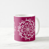 Wein Mandala Kaffeetasse (VorderseiteRechts)