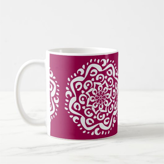 Wein Mandala Kaffeetasse (Links)