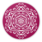 Wein Mandala Keramikknauf (Vorderseite)