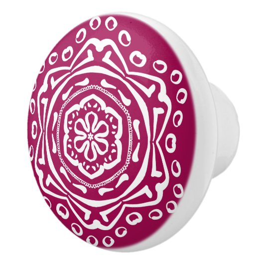 Wein Mandala Keramikknauf (Rechts)