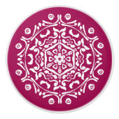 Wein Mandala Keramikknauf (Vorderseite)