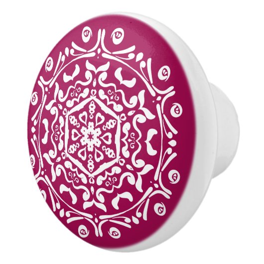 Wein Mandala Keramikknauf (Rechts)