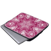 Wein Mandala Laptopschutzhülle (Vorne Knopf)