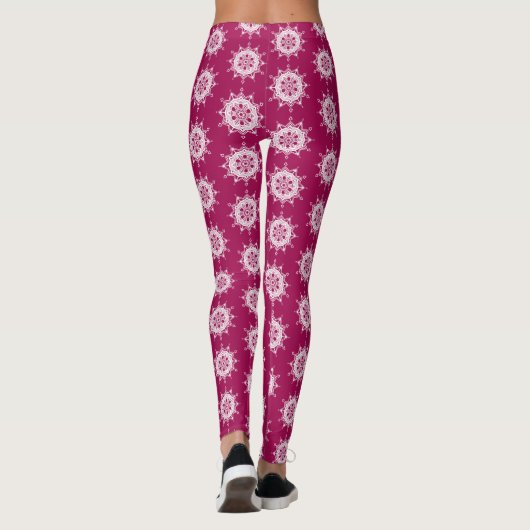 Wein Mandala Leggings (Rückseite)