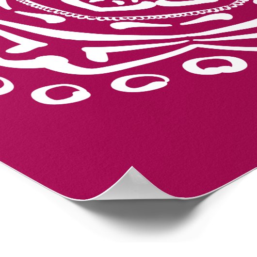 Wein Mandala Poster (Ecke)