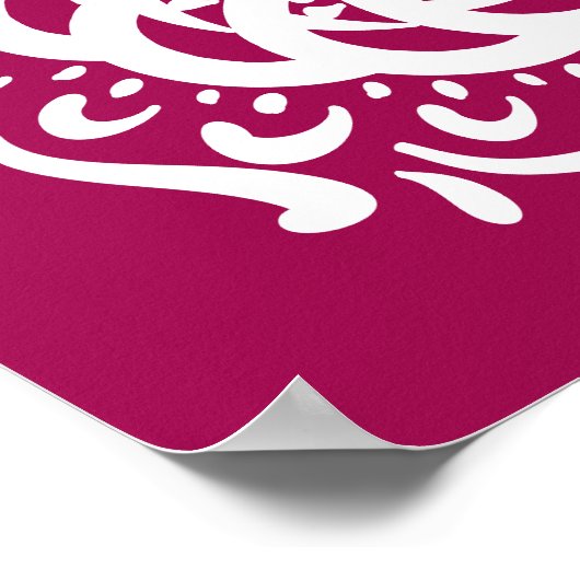 Wein Mandala Poster (Ecke)