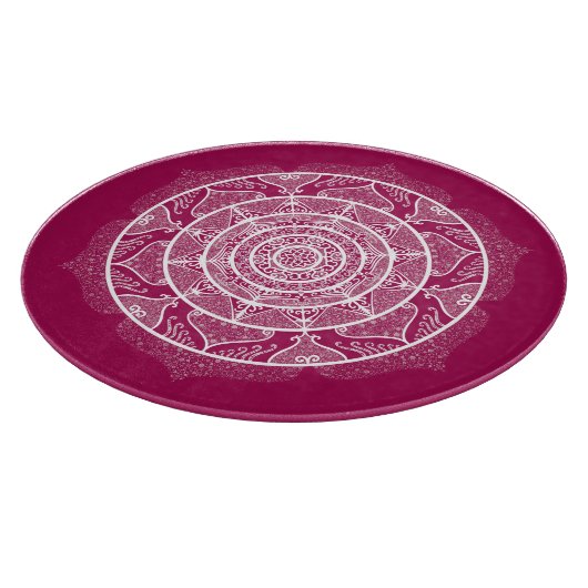 Wein-Mandala Schneidebrett (Ecke)