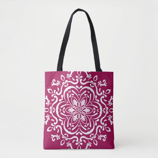 Wein Mandala Tasche (Vorderseite)