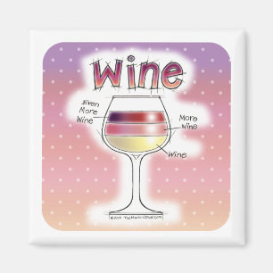 WEIN, MEHR WEIN, NOCH MEHR WEIN MAGNET