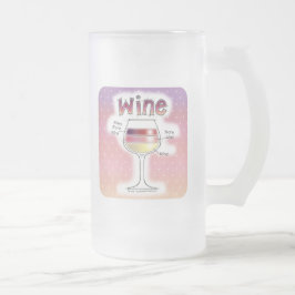 WEIN, MEHR WEIN, NOCH MEHR WEIN MATTGLAS BIERGLAS