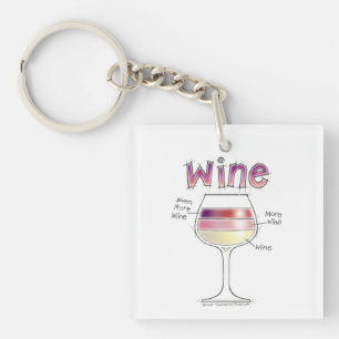 WEIN, MEHR WEIN, NOCH MEHR WEIN SCHLÜSSELANHÄNGER