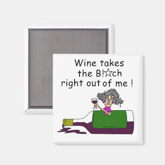 Wein mellows Me Magnet (Vorderseite/Rückseite)