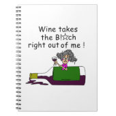 Wein mellows Me Notizblock (Vorderseite)