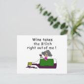 Wein mellows Me Postkarte (Stehend Vorderseite)