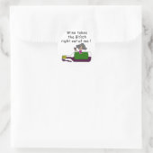 Wein mellows Me Runder Aufkleber (Tasche)