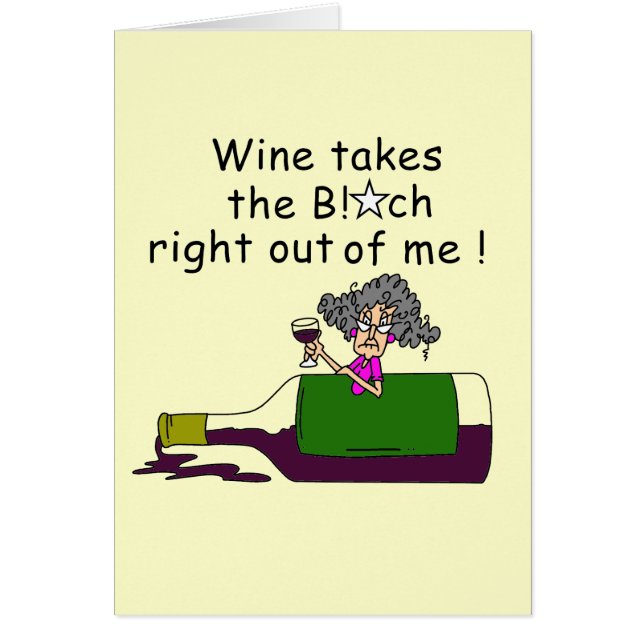 Wein mildert mich (Vorne)