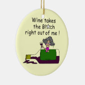 Wein mildert mich keramikornament (Rechts)