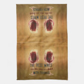 Wein mit Freund-Geschirrtüchern Handtuch (Vertikal)