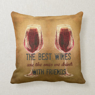 Wein mit Freund-Kissen Kissen