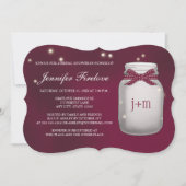 Wein-mit Monogramm Einladung (Vorderseite)