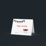Wein mit Splash Birthday Card Karte<br><div class="desc">So eine einfache,  aber so lustige weinbezogene Geburtstagskarte.  Ideal für einen Weinliebhaber mit einem leichten Spaß;)</div>