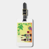 Wein mit Trauben-Gepäckanhängern Gepäckanhänger (Vorderseite vertikal)