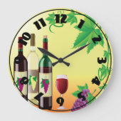 Wein mit Trauben Uhr (Vorderseite)