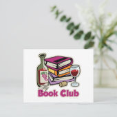 Wein: My Book Club Postkarte (Stehend Vorderseite)