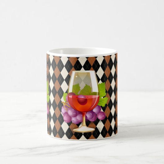 Wein n Trauben Kaffeetasse (Mittel)