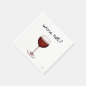 Wein Nicht Cocktail Serviette (Ecke)