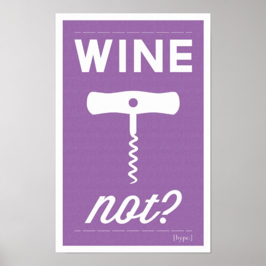 Wein nicht drucken poster (Vorne)