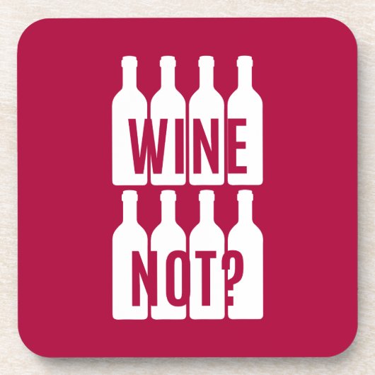 Wein nicht getränkeuntersetzer (Vorderseite)