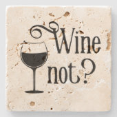 Wein Nicht lustig Wein Lover Geschenk Steinuntersetzer (Vorderseite)