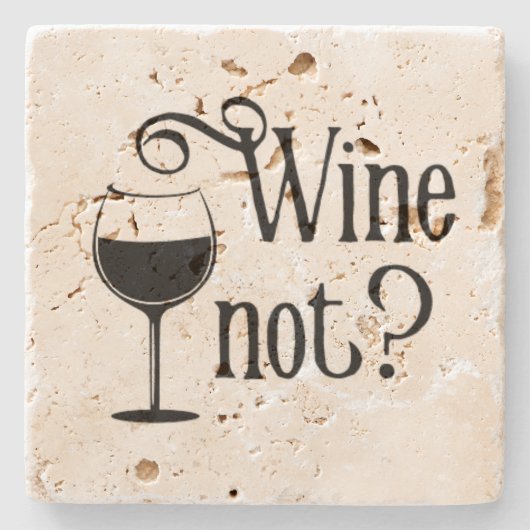Wein Nicht lustig Wein Lover Geschenk Steinuntersetzer (Vorderseite)