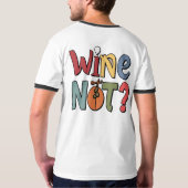 Wein nicht? Männer-Ringer-T - Shirt 🍷 👕 (Rückseite)