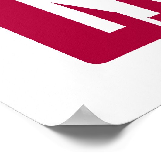 Wein nicht poster (Ecke)