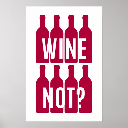 Wein nicht poster (Vorne)