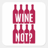 Wein nicht quadratischer aufkleber (Vorderseite)