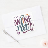 Wein nicht quadratischer aufkleber (Umschlag)