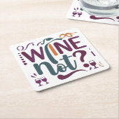 Wein nicht rechteckiger pappuntersetzer (angewinkelt)