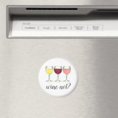 Wein nicht? Rosé Rosé Glasses Weinkultur und Erde Magnet (In Situ (Geschirrspüler))