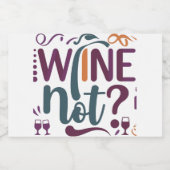 Wein nicht? schaumweinetikett (Einzelnes Label)